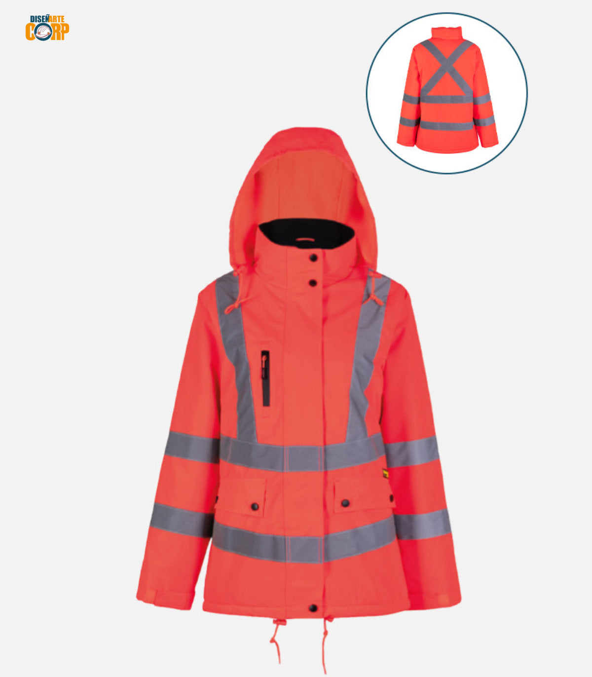 PARKA TERMICA ALTA VISIBILIDAD CLASE 3 MUJER