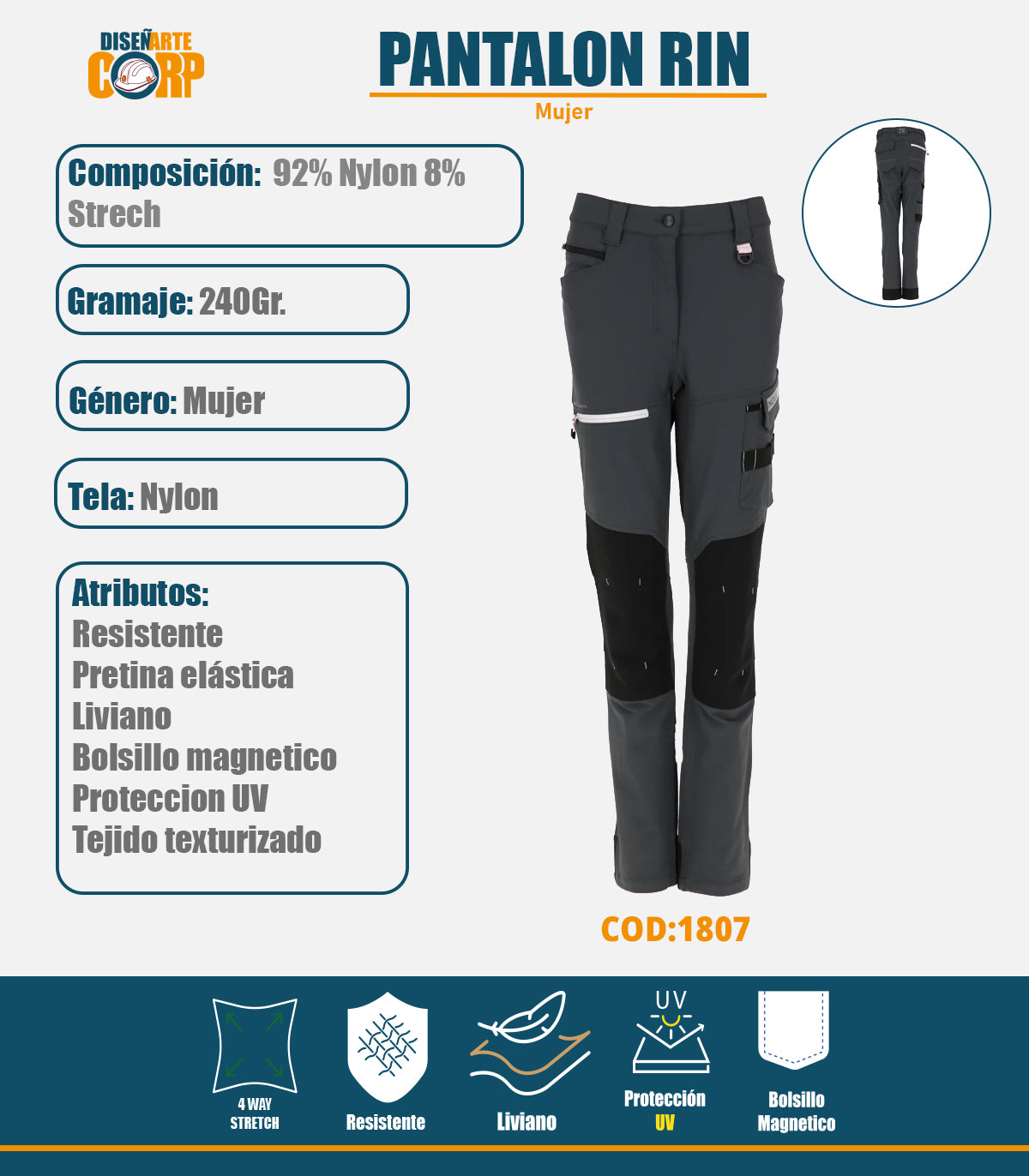 PANTALON RIN MUJER
