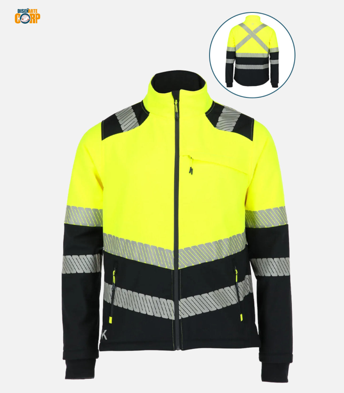 Chaqueta alta visibilidad softshell Etna Unisex