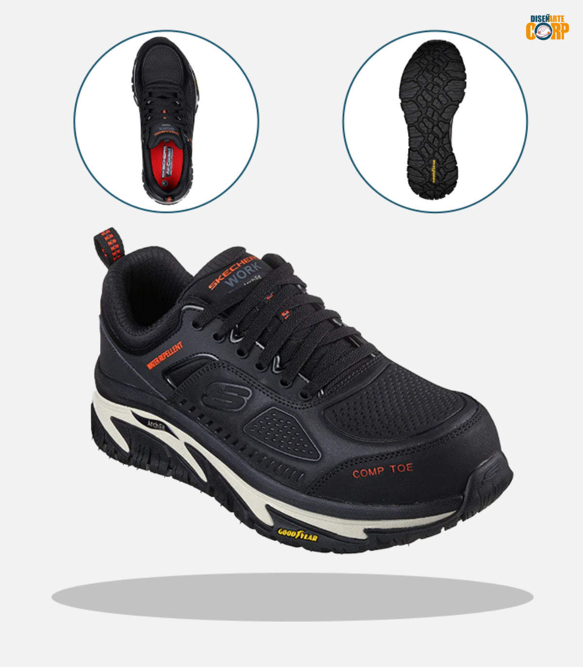 Skechers Zapatilla Hombre Seguridad Raylan