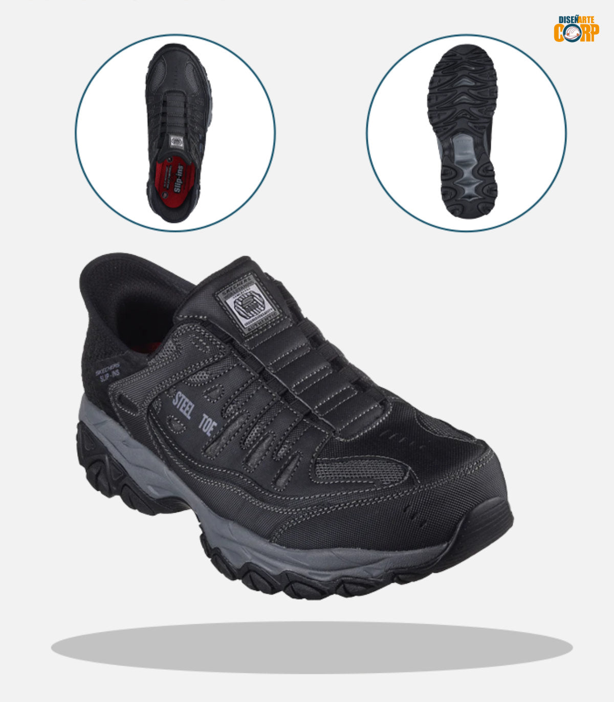 Skechers Zapatilla Hombre Seguridad Faison