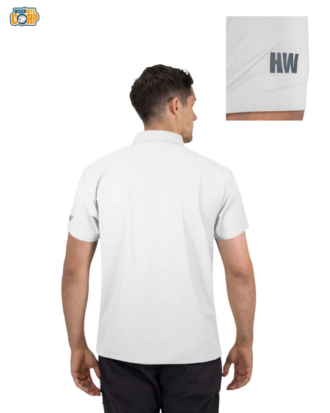 Polera HW Woods Manga Corta Blanco