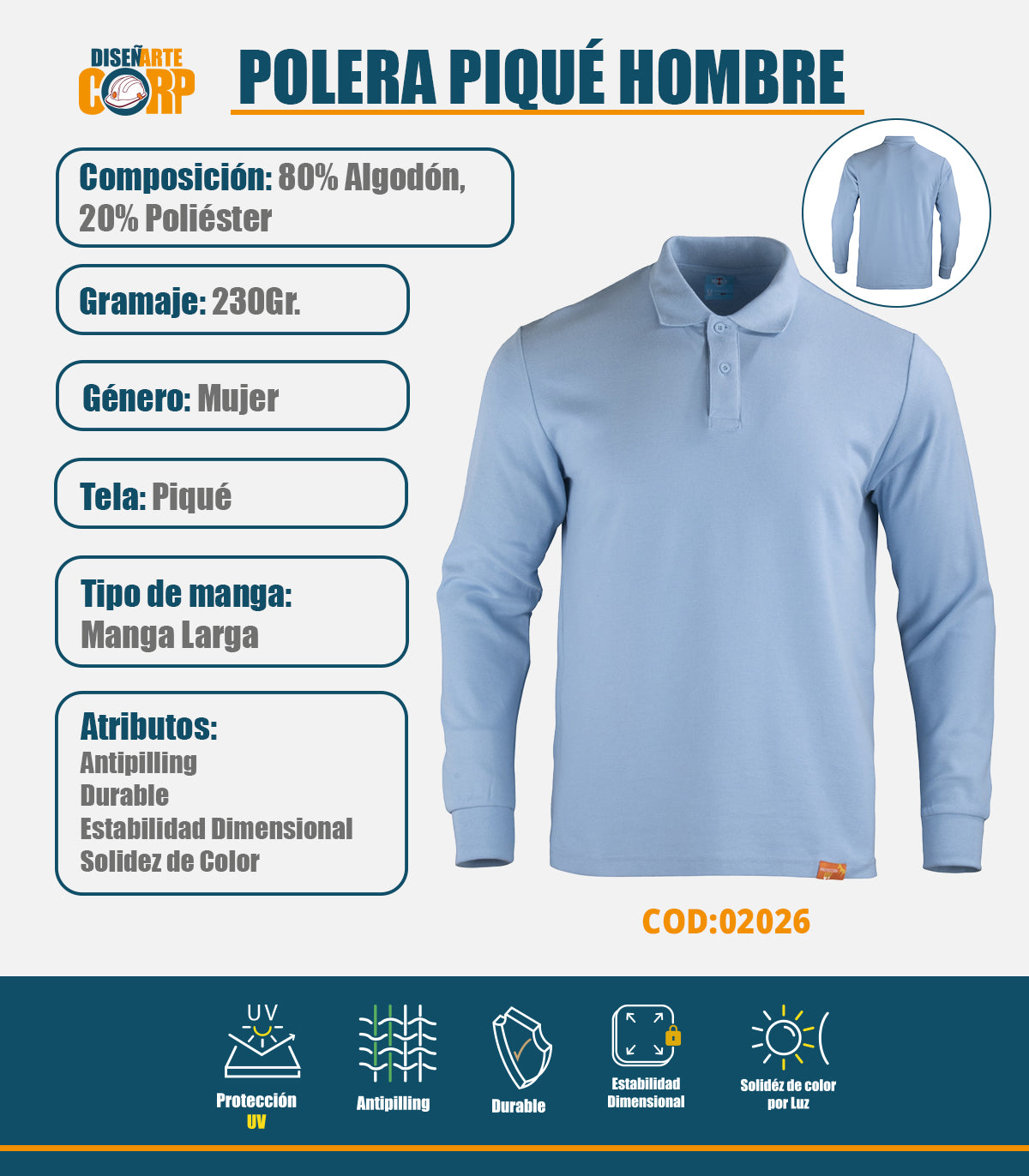 POLERA PIQUÉ HOMBRE