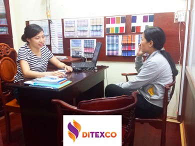 DITEXCO TRAO ĐỔI VỚI KHÁCH HÀNG LÀ CÔ LAN - CHỦ MỘT XƯỞNG MAY NHỎ Ở TPHCM