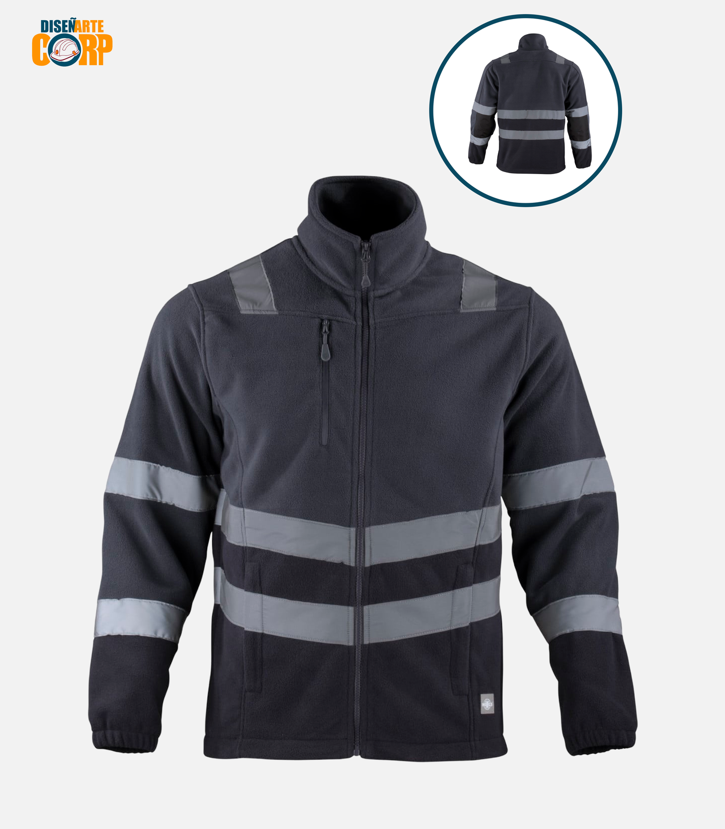 Micropolar Iron Line con Cinta Reflectiva Manga Larga Hombre