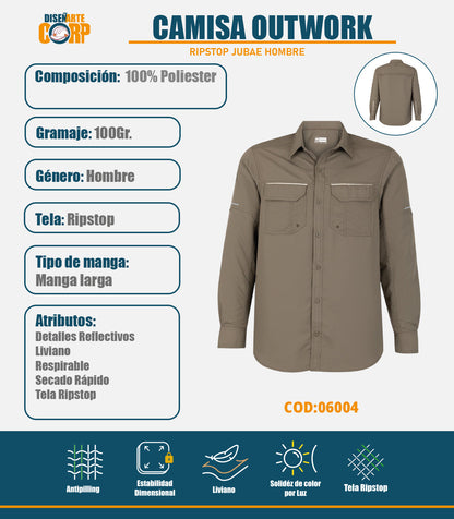 CAMISA OUTWORK RIPSTOP JUBAE