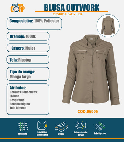 BLUSA OUTWORK RIPSTOP JUBAE