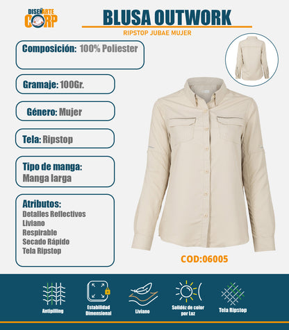 BLUSA OUTWORK RIPSTOP JUBAE