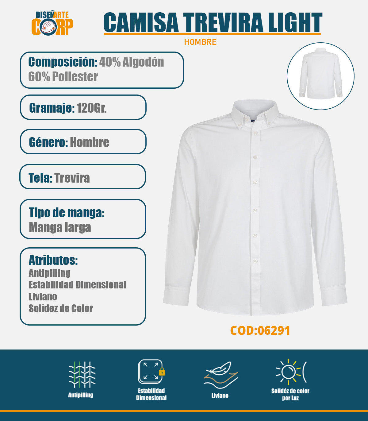 CAMISA TREVIRA LIGHT