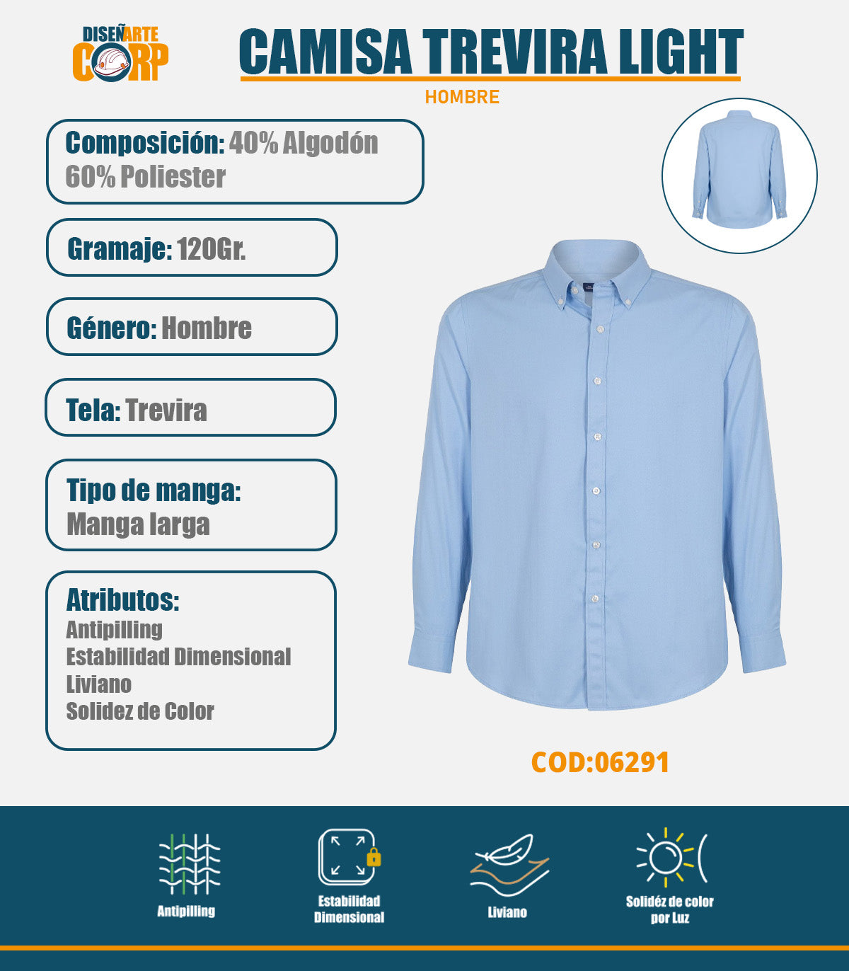 CAMISA TREVIRA LIGHT