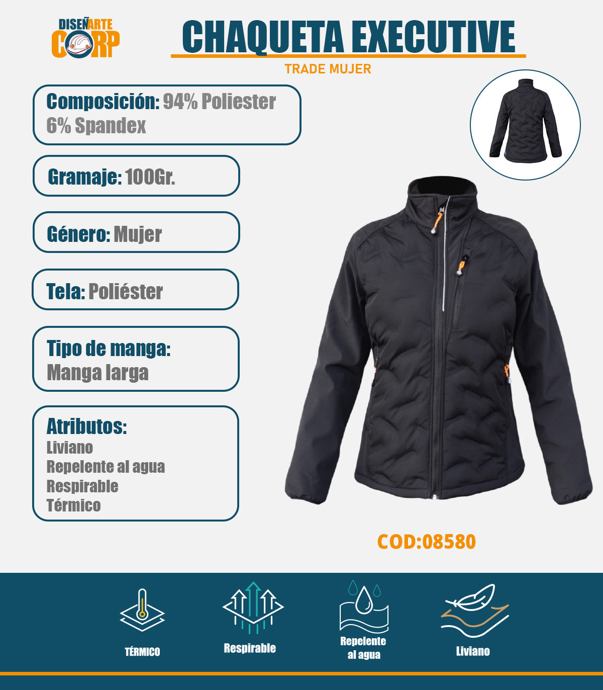 CHAQUETA EXECUTIVE TRADE MUJER