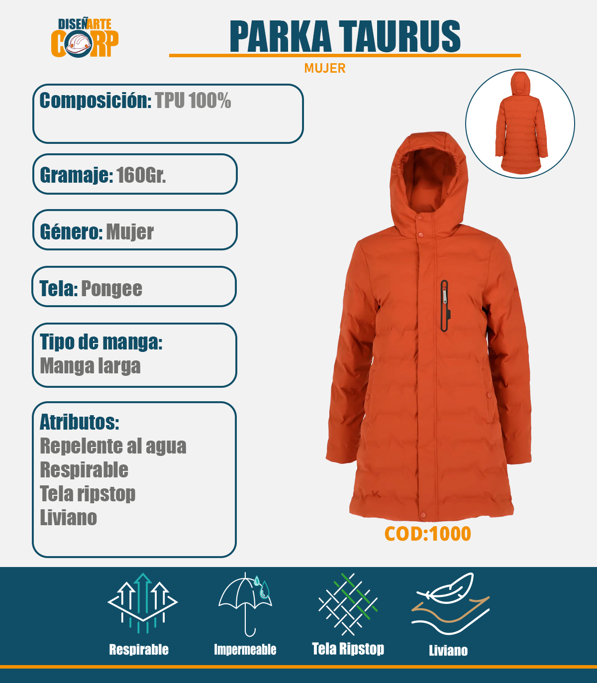 Parka Taurus Mujer