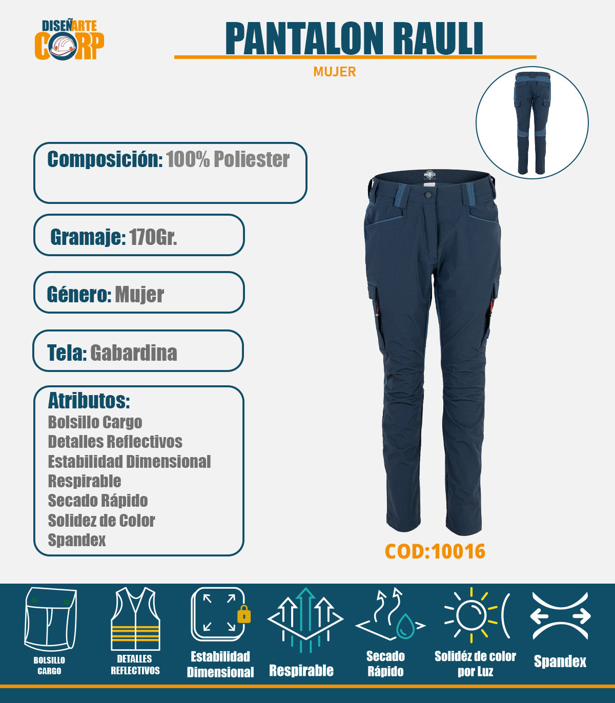 PANTALON RAULI MUJER