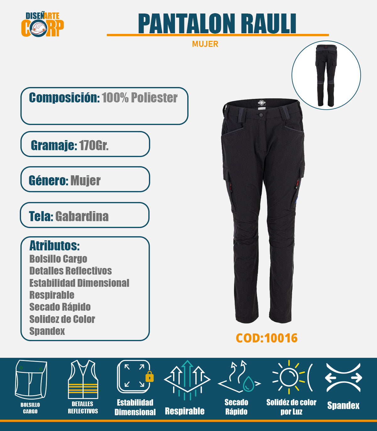 PANTALON RAULI MUJER