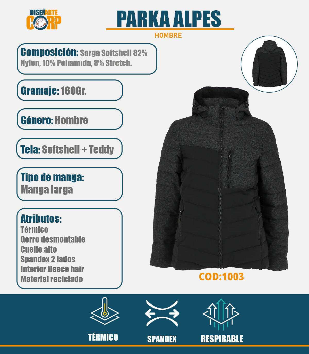 PARKA ALPES HOMBRE