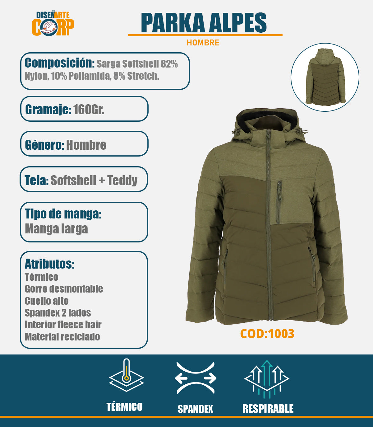 PARKA ALPES HOMBRE