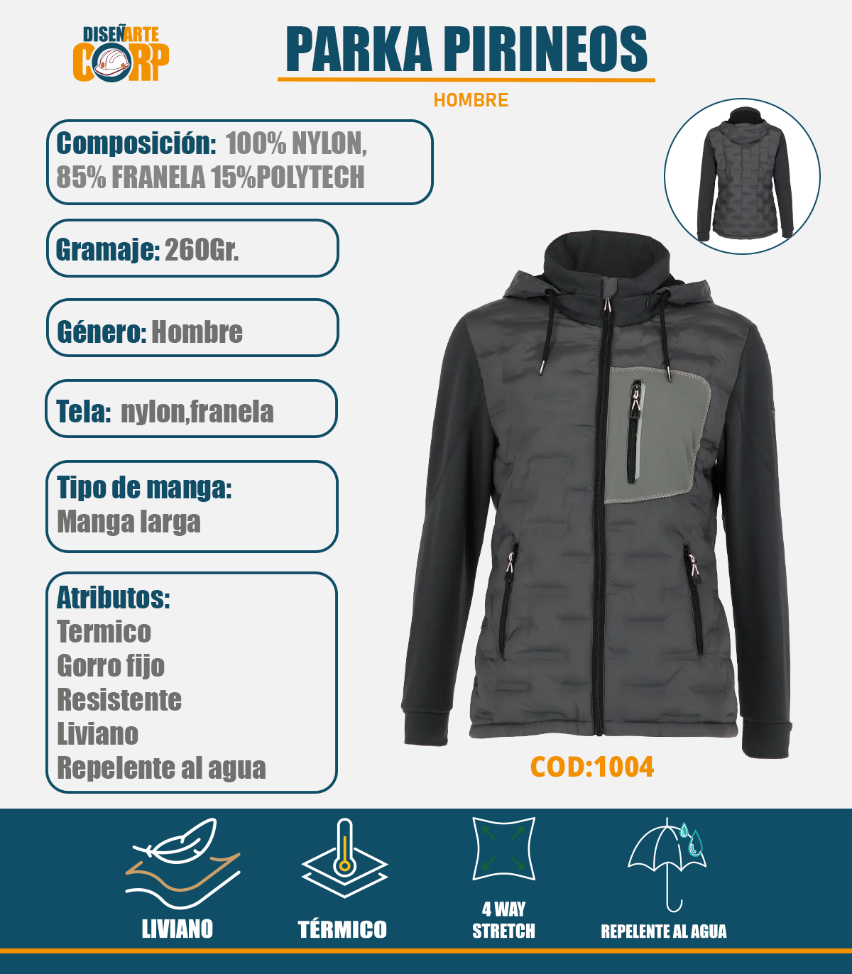 PARKA PIRINEOS MUJER