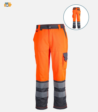 PANTALON ALTA VISIBILIDAD BI-COLOR CLASE 2 HOMBRE
