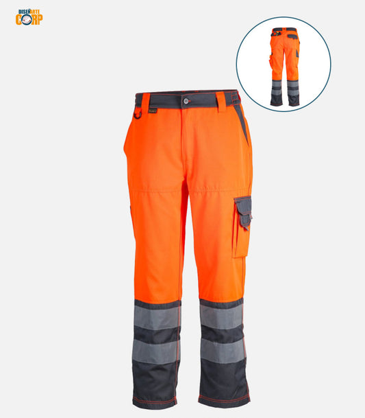 PANTALON ALTA VISIBILIDAD BI-COLOR CLASE 2 HOMBRE
