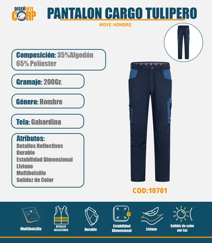 PANTALON CARGO TULIPERO MOVE HOMBRE