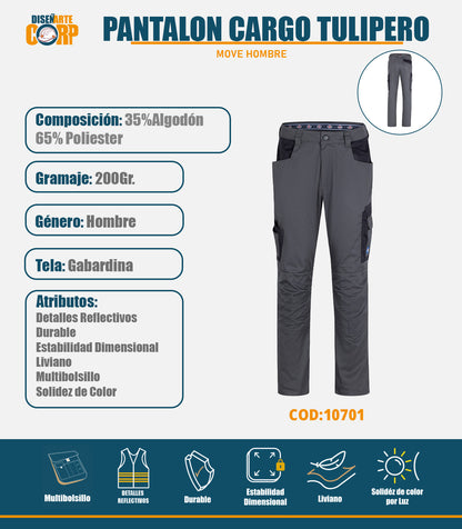 PANTALON CARGO TULIPERO MOVE HOMBRE