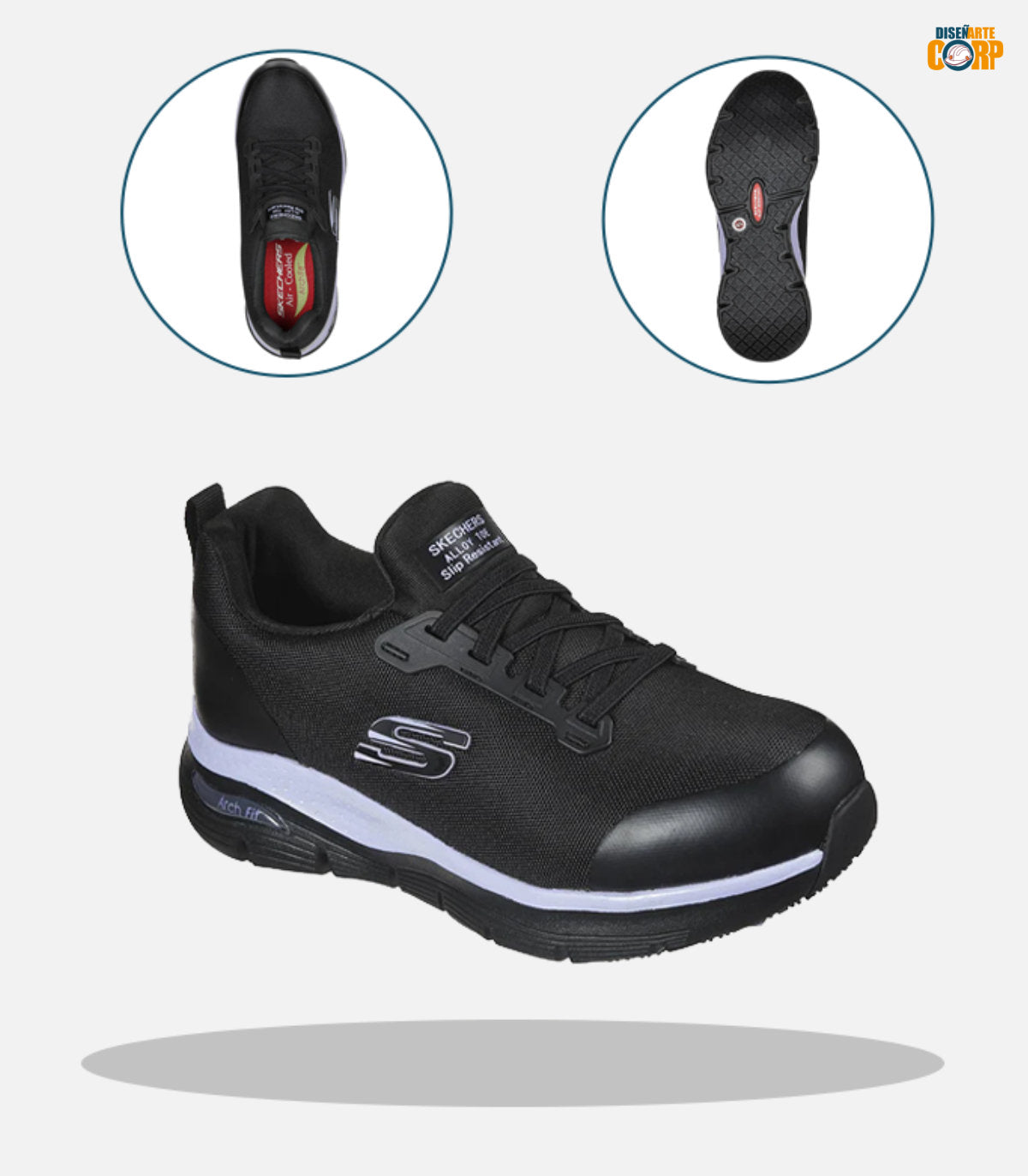 Skechers Zapatilla Mujer Seguridad Evzan
