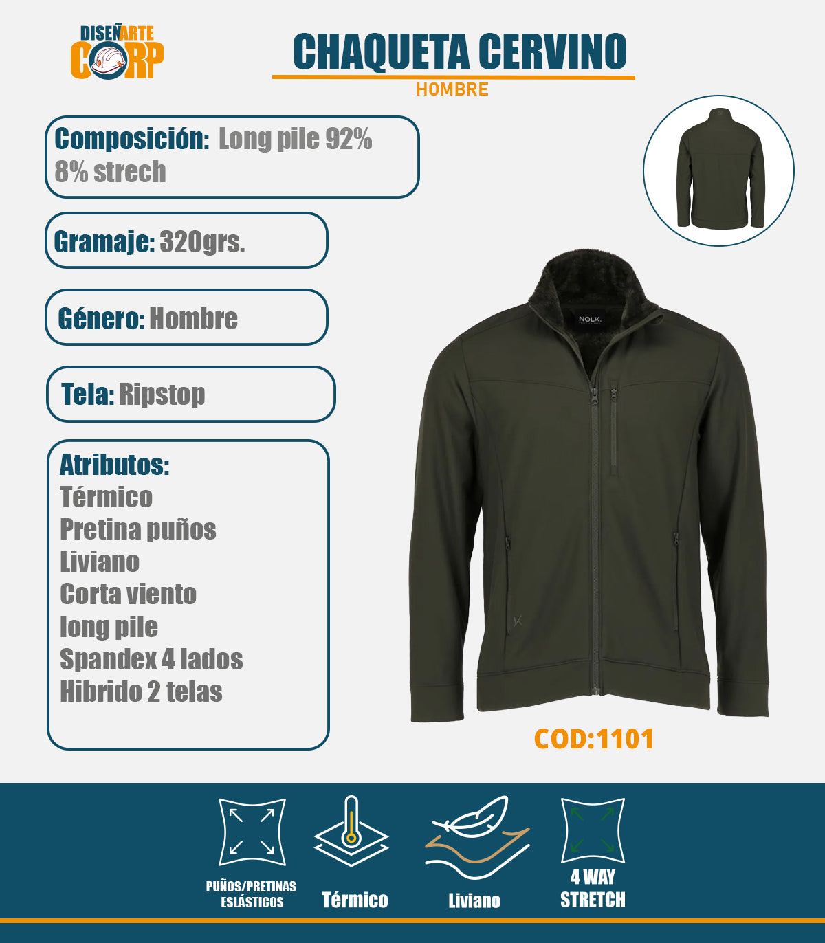 CHAQUETA CERVINO HOMBRE