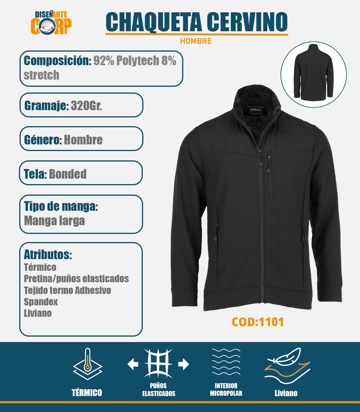 Chaqueta Cervino Hombre