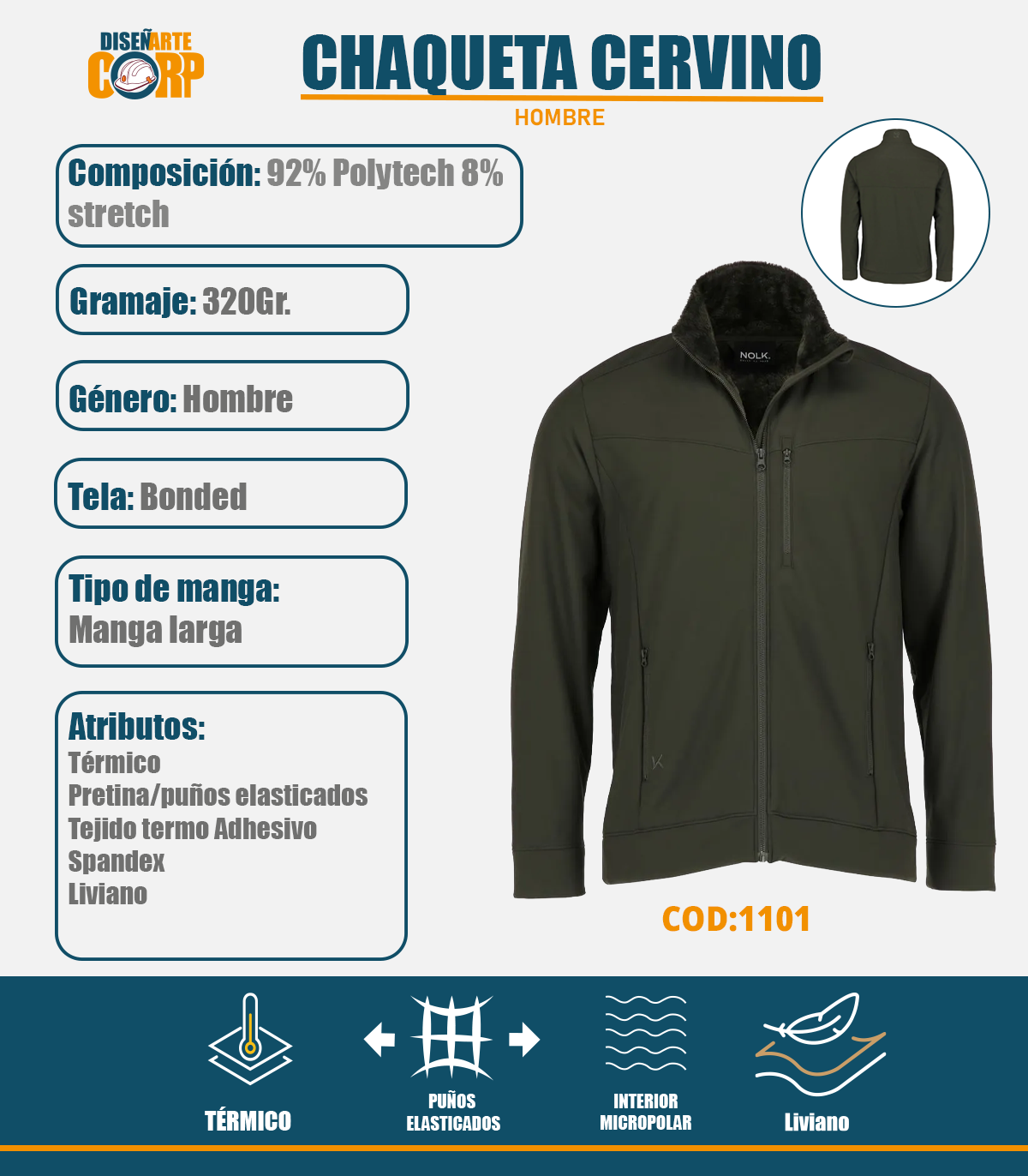 Chaqueta Cervino Hombre
