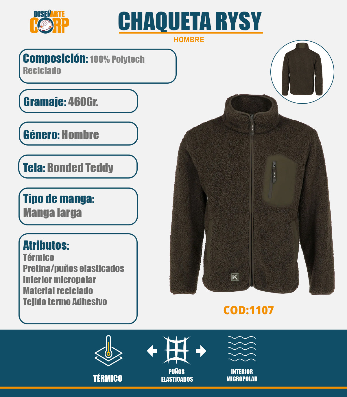 Chaqueta Rysy Hombre