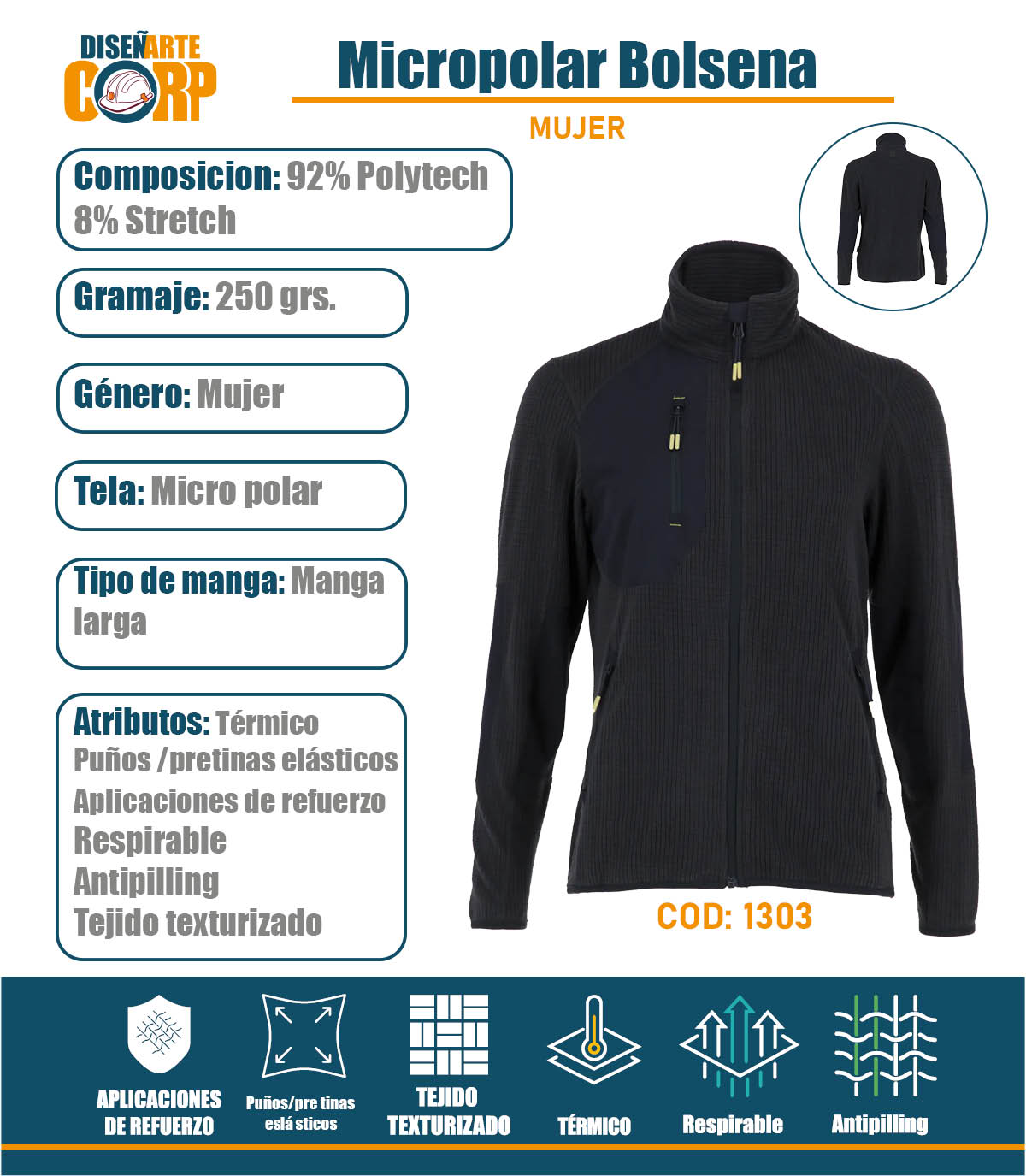 Micropolar Bolsena Mujer