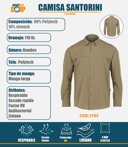 CAMISA SANTORINI HOMBRE