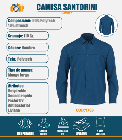 CAMISA SANTORINI HOMBRE