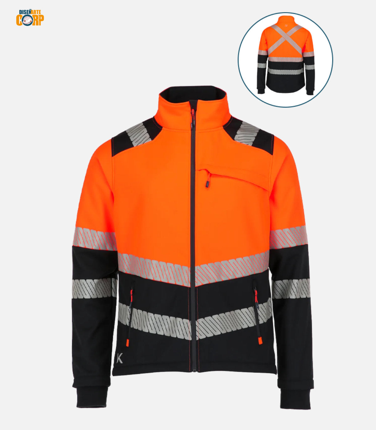 Chaqueta alta visibilidad softshell Etna Unisex
