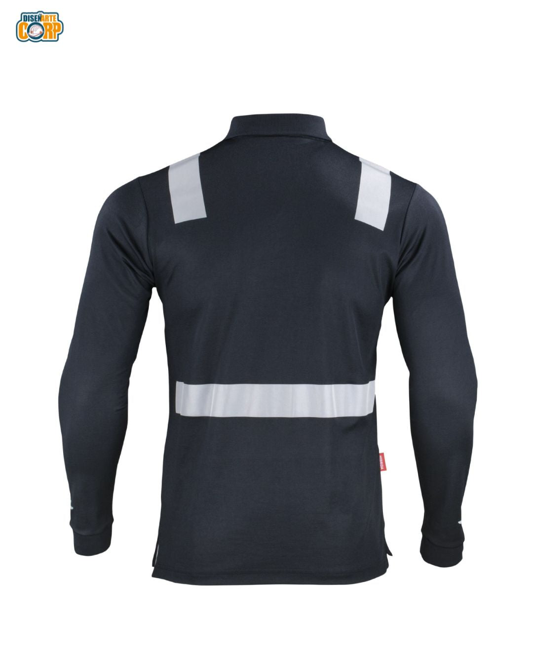 POLERA POLO HIBRIDA C/REFLECTIVA M/LARGA