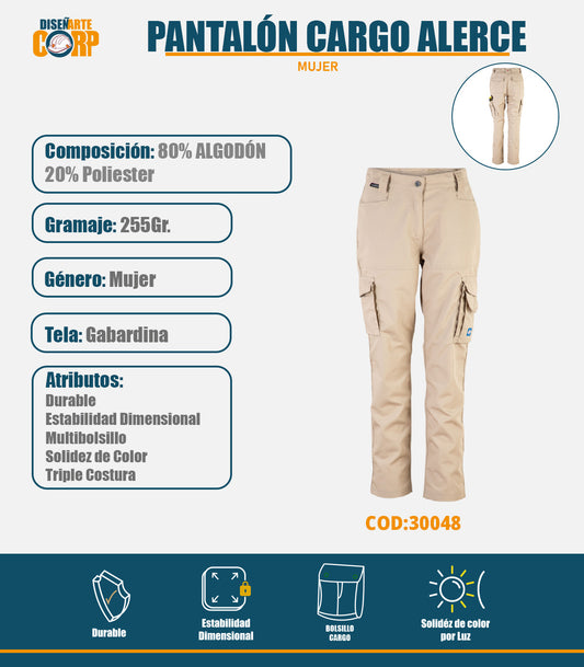 PANTALON CARGO ALERCE MUJER