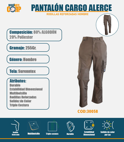PANTALON CARGO ALERCE RODILLAS REFORZADAS HOMBRE