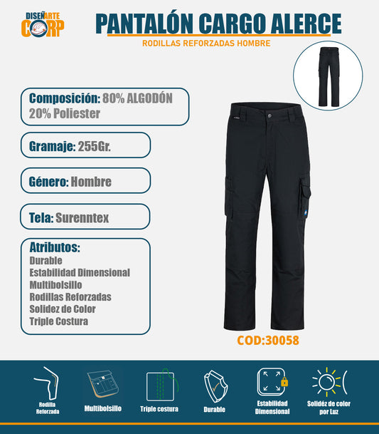 PANTALON CARGO ALERCE RODILLAS REFORZADAS HOMBRE