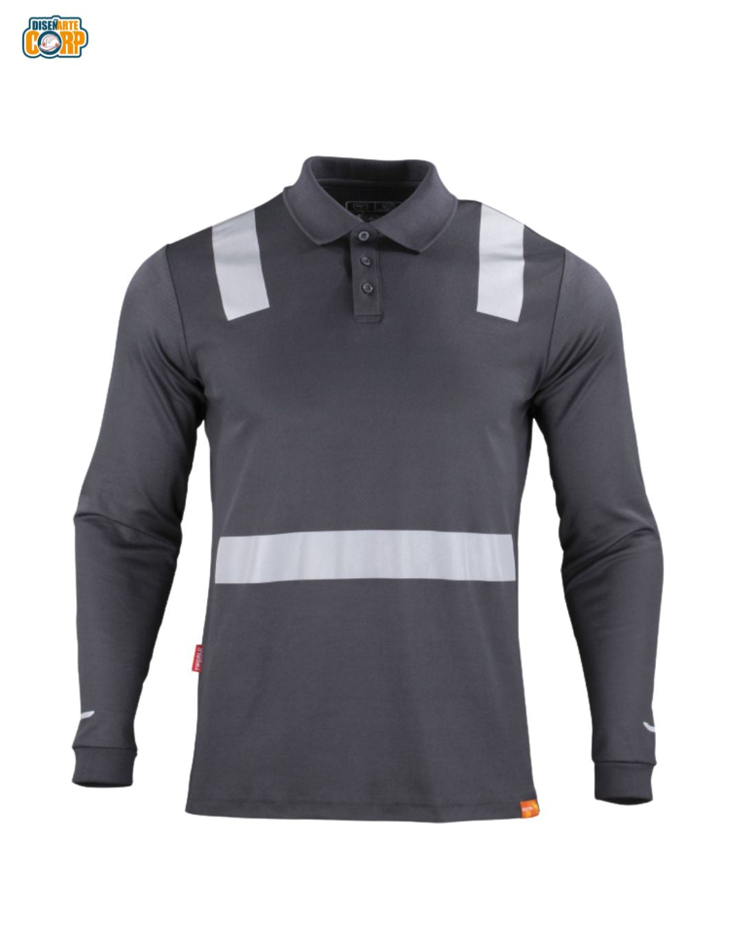 POLERA POLO HIBRIDA C/REFLECTIVA M/LARGA