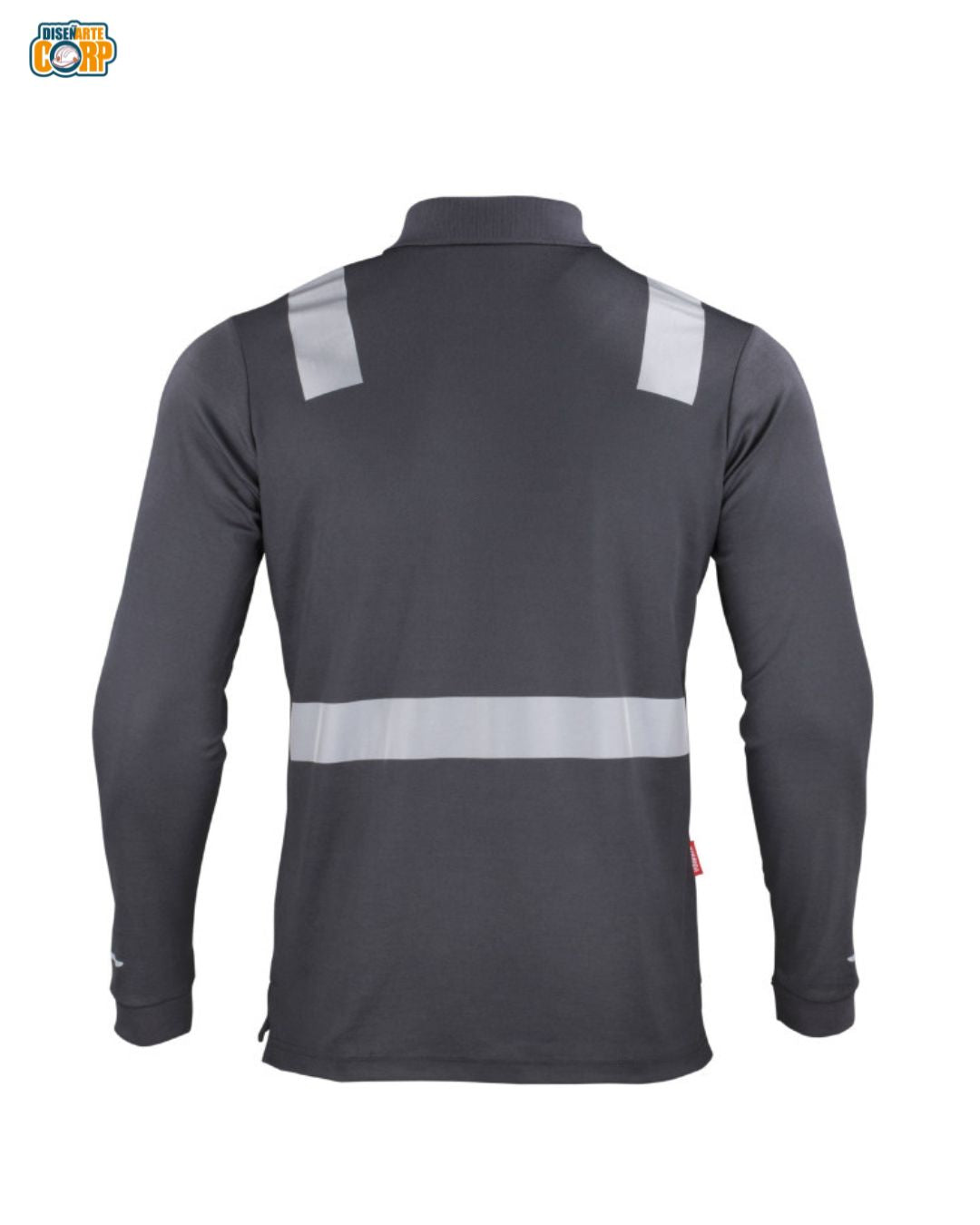POLERA POLO HIBRIDA C/REFLECTIVA M/LARGA