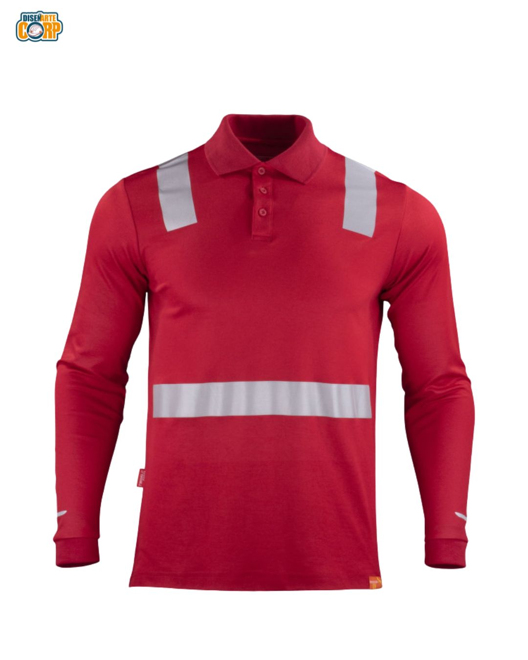 POLERA POLO HIBRIDA C/REFLECTIVA M/LARGA