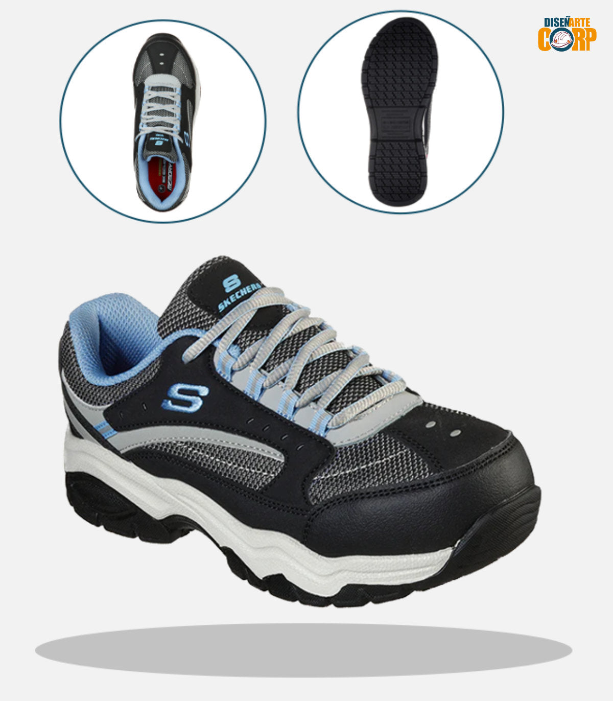 Skechers Zapatilla Mujer Seguridad Biscoe