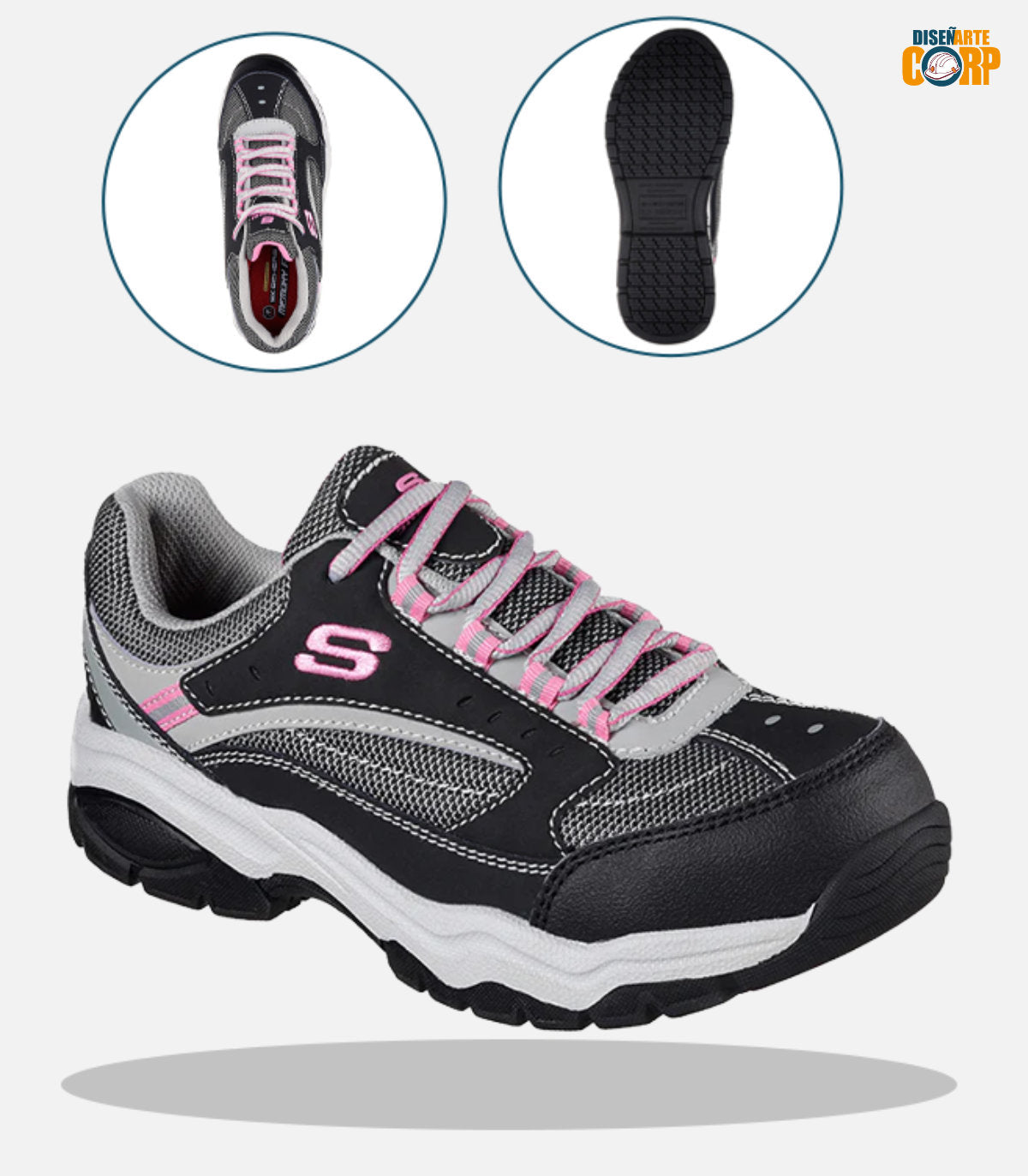 Skechers Zapatilla Mujer Seguridad Biscoe