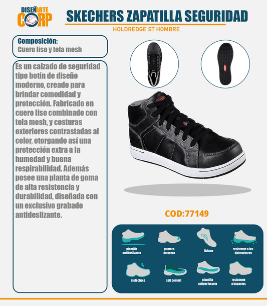 Skechers Zapatilla Hombre Seguridad Stirling