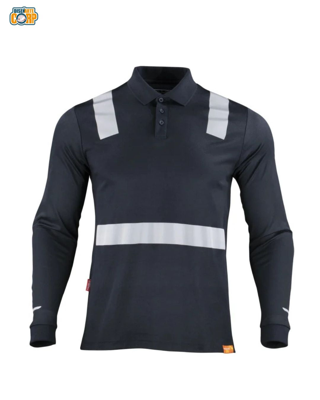 POLERA POLO HIBRIDA C/REFLECTIVA M/LARGA