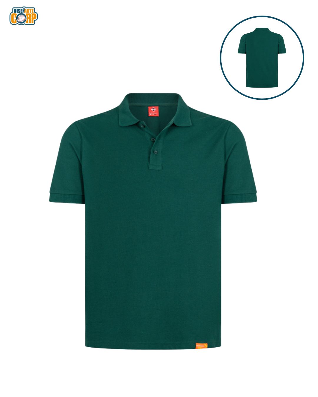 POLERA POLO M/C HOMBRE 60% ALG 40% POLY