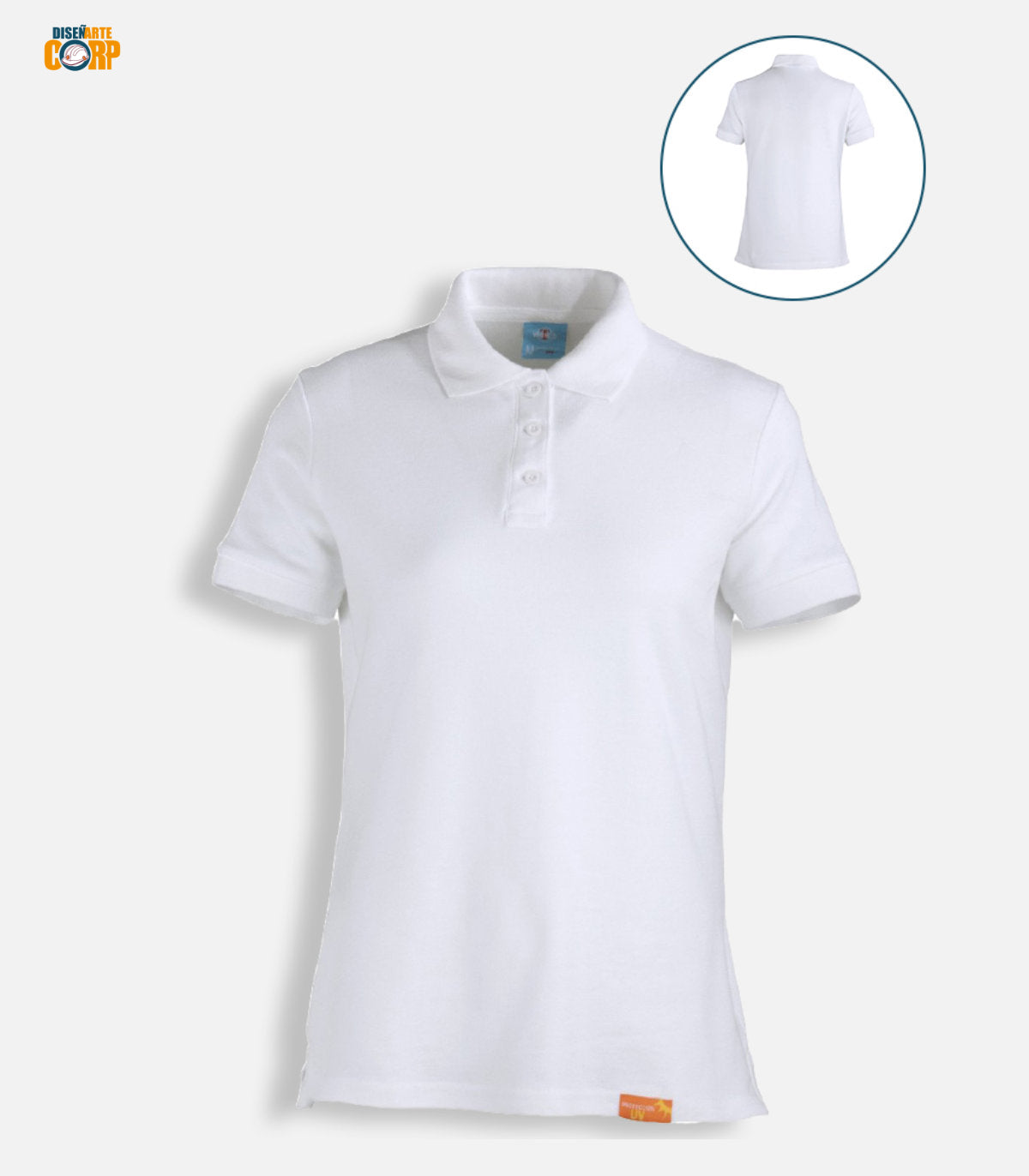 POLERA PIQUÉ MUJER MANGA CORTA SUPER PREMIUM