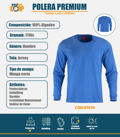 POLERA MANGA LARGA HOMBRE