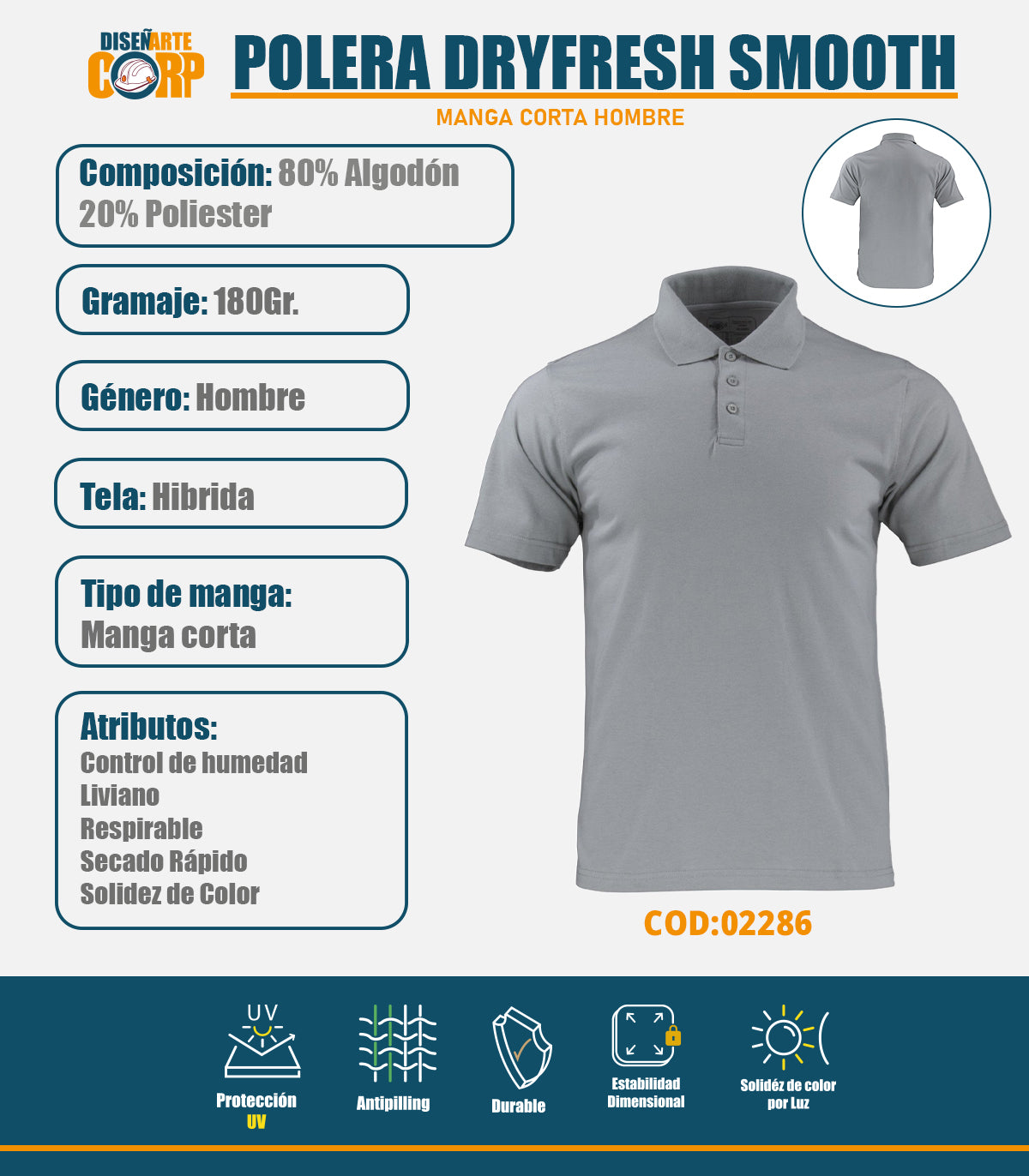 POLERA DRYFRESH SMOOTH