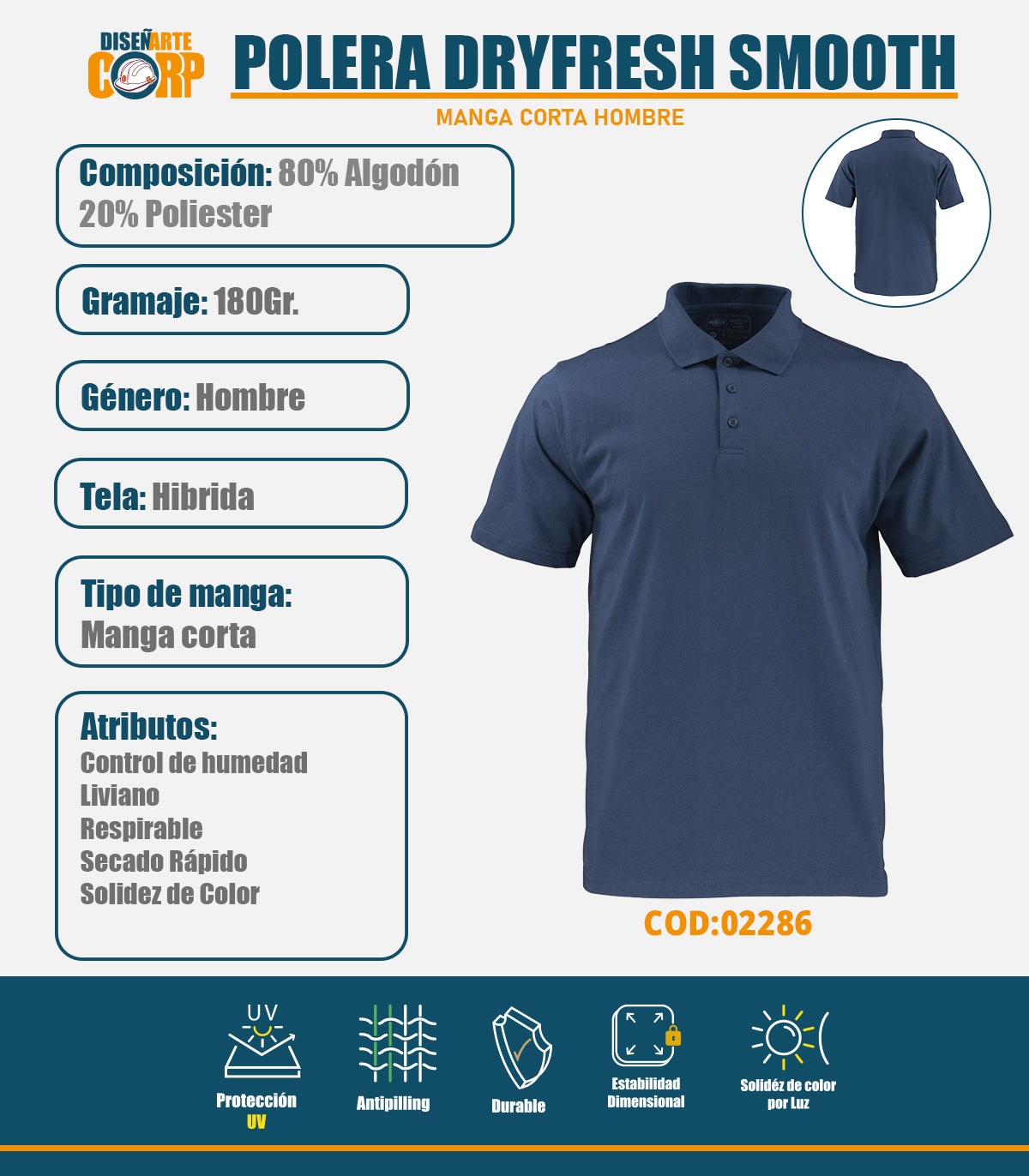 POLERA DRYFRESH SMOOTH
